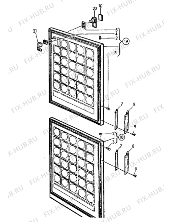 Взрыв-схема холодильника Electrolux TF1107 - Схема узла Door 003